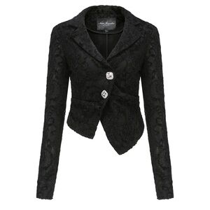 Nana Jacqueline Elegant Black Lace Blazer